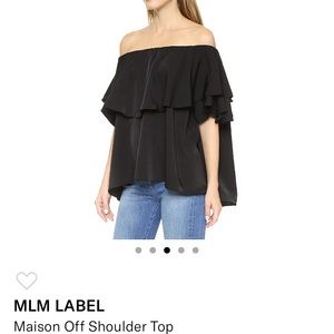 MLM Maison Black Off Shoulder Top Size XS